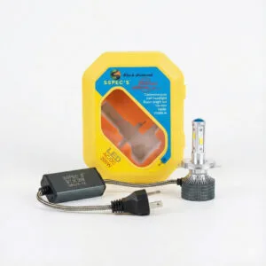 SSpecs 200W H4 S4 LED Headlight Bulb – 22,000LM, DC 12V–80V