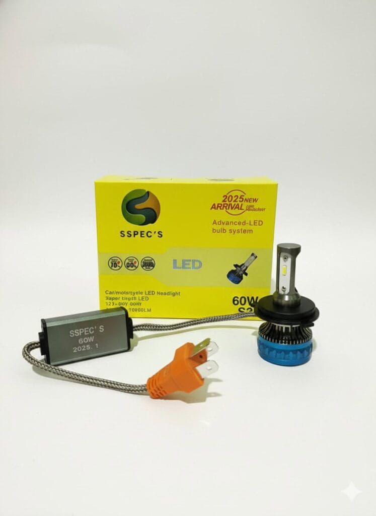 SSpecs 60W S3 Advanced LED Headlight Bulb System (12V-80V) – Car Lighting by SSpecs