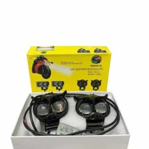 SSpecs Motorcycle Lights Owl-Shaped Dual Lens White+Yellow (Pack of 2) – Car Lighting by SSpecs