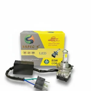 SSpecs 55W H4 COB LED Headlight Bulb – 5,500LM, 12V–80V